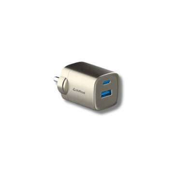 Stuffcool Novus 33W GaN Charger with Titanium Finish